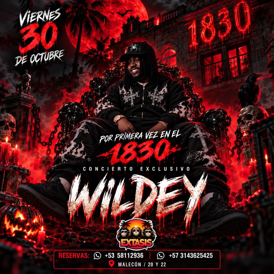 Wildey anuncia concierto este sábado 30 en el 1830